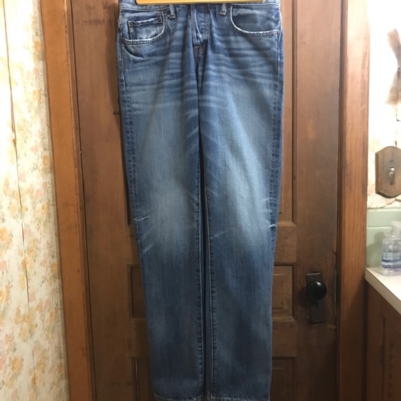 Abercrombie & Fitch Women’s Slim Straight 32/34 Blue Jeans - Picture 4 of 10